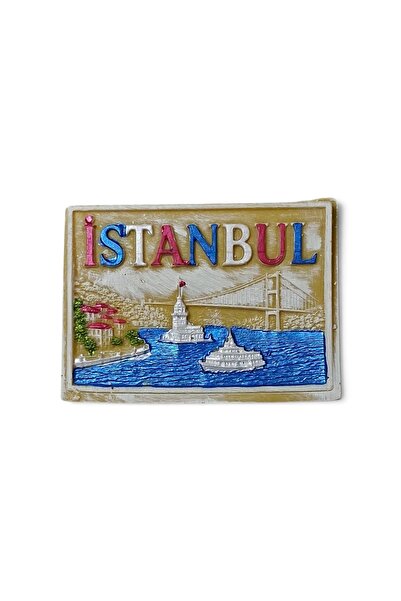 Genel Markalar İstanbul magneti hediyelik polyester kabartma magnet