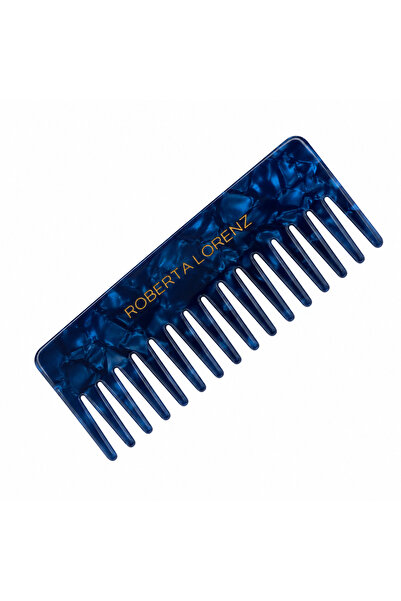 Roberta Lorenz Pearlescent Wide-Tooth Comb/ Portable/ 15 cm Acetate Material