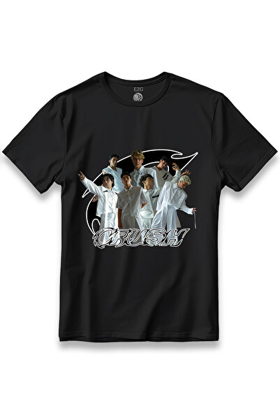 EZG Business Crush Boyband Grup Crush! Baskılı T-Shirt Unisex %100 Pamuk Nefe...