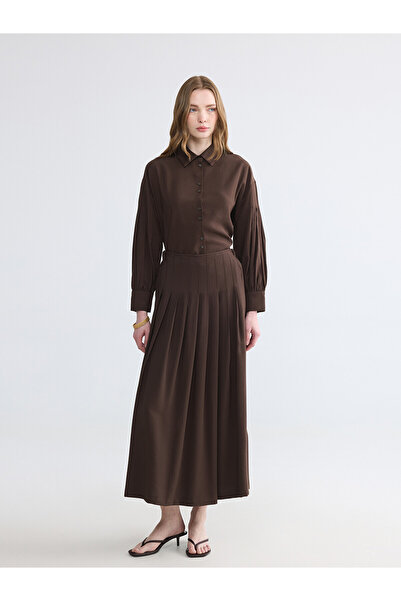 LC Waikiki I Modal Textured Pleated Skirt from Freezen Store