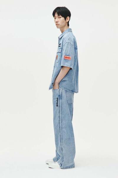 H&M Loose wide twisted leg jeans