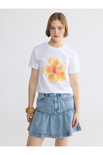 LC Waikiki Original Printed 100% Cotton Women's T-Shirt