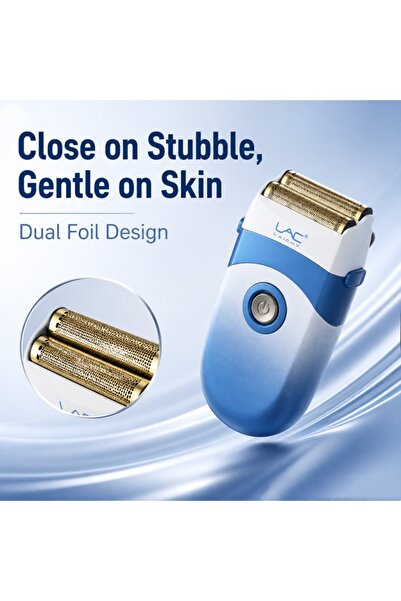 Generic Brand Double Gold Foil Pocket Shaver for Men, Low Irritation Compact ...