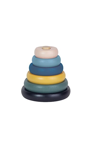 Petite&Mars Jucarie de stivuire, Petite&Mars, Turn Orbit Wood of Mars, 10 cm,...