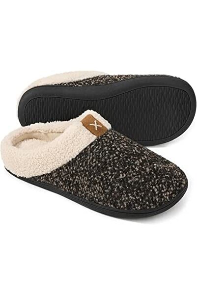 GENERAL ULTRAIDEAS Men's Cozy Memory Foam Slippers with Fuzzy Plush Wool-Like...