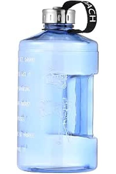 Alcoach Gallon Water Bottle With Times To Drink - 2.2L/74 OZ Water Bottle - M...