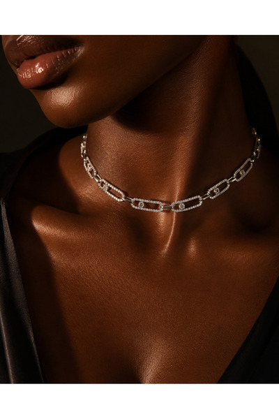 Vienne Zirkon Taşlı Ayarlanabilir Choker Kolye