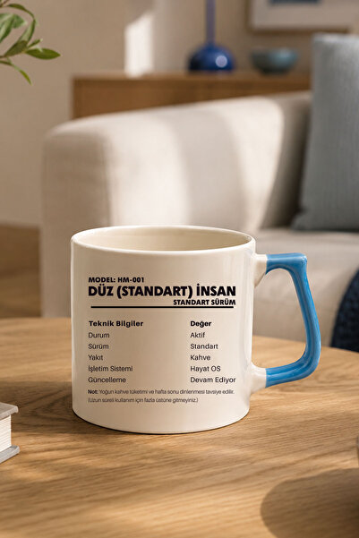 qoeuyl boutique Flat (Standard) Humanistic Design Fun Mug with D Handle as a ...