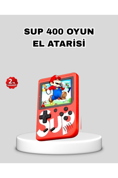 UCUZTEKNO SUP Retro El Konsolu – 500 Oyun, 2 Oyunculu, 3 İnç Ekran, Taşınabilir Şarjlı Atari HMNGO5643-LMM6FJ