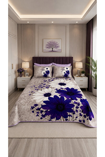 AYBERK HOME TEXTİLE Lavi̇nya Four Seasons Quilted Double Duvet Cover Set with...