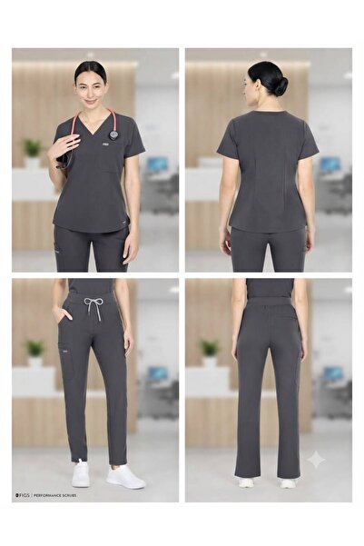 Generic Brand Women's Medical Scrub Set Fashionable Design Premium Quality