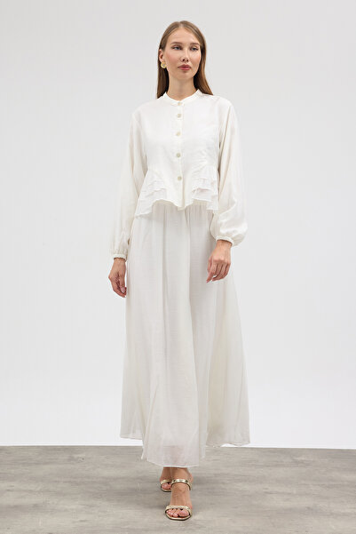 VAVİNOR Mia Skirted Suit - Ecru