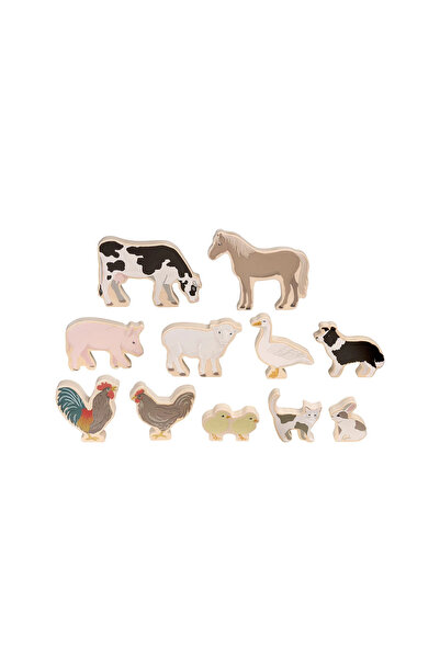 Micki Figurine din lemn cu animale de fermă