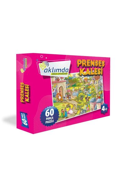 AKLIMDA ZEKA OYUNLARI 60 Piece Puzzle Princess Castle