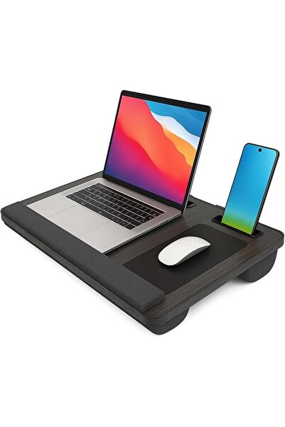 LUCKY Laptop Tray – Home Office Lap Desk with Built-in Mouse Pad, Wrist Rest ...