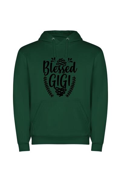 iLovePrints Sacred Bliss SVG Collection Φούτερ με κουκούλα σε χρώμα Πράσινο