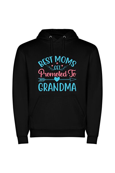 iLovePrints Grandma: Adobe's Best Mom Φούτερ με κουκούλα σε χρώμα Μαύρο