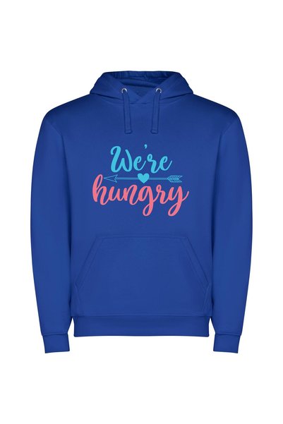 iLovePrints Whit's Hungry Delivery Delight Φούτερ με κουκούλα σε χρώμα Μπλε