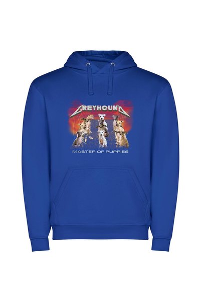 iLovePrints Artistic Hounds: Official & Fan Φούτερ με κουκούλα σε χρώμα Μπλε