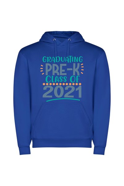 iLovePrints 2021 Pre-K Grad: Future Seniors Φούτερ με κουκούλα σε χρώμα Μπλε