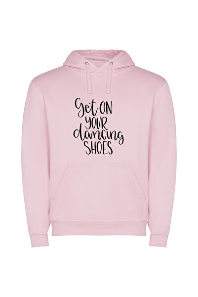 iLovePrints Chic Dance Fashion Statement Φούτερ με κουκούλα σε χρώμα Ροζ