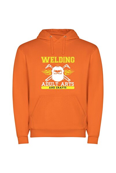 iLovePrints Fancy Welding Crafts Collection Φούτερ με κουκούλα σε χρώμα Πορτο...