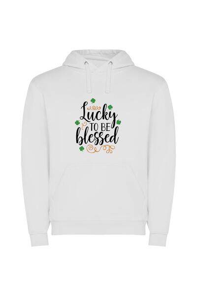 iLovePrints Lucky Shamrocks: A Coherent St Patrick's Blessing Φούτερ με κουκο...