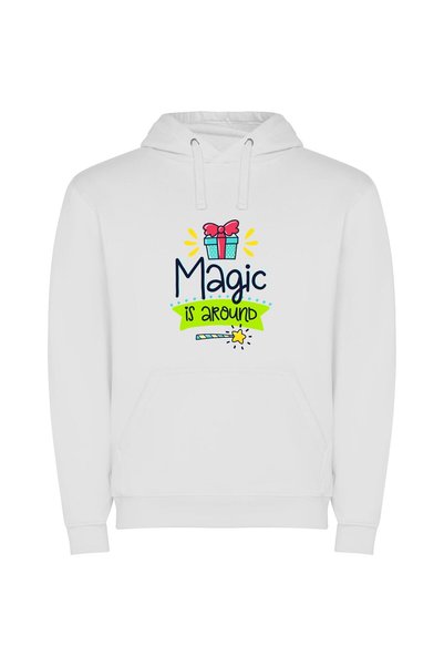 iLovePrints Mystic Enchantment Φούτερ με κουκούλα σε χρώμα Λευκό