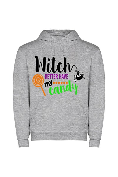 iLovePrints Sorcery Sweet Sensations Φούτερ με κουκούλα σε χρώμα Γκρι