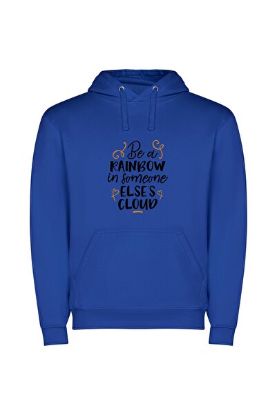 iLovePrints Radiant Nimbus Journey Φούτερ με κουκούλα σε χρώμα Μπλε