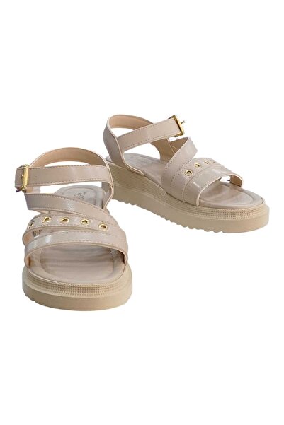 Acarbey Tarhan Orthopedic Comfortable Sole Sandals Cream