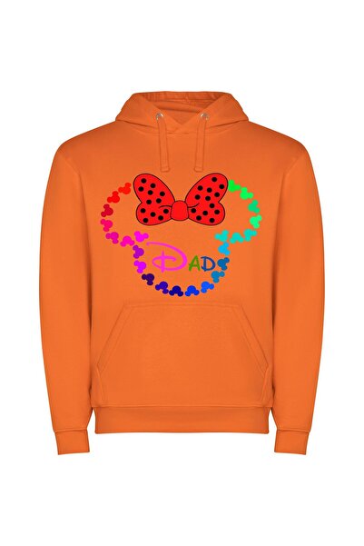 iLovePrints Daddy's Magical Minnie Mouse Φούτερ με κουκούλα σε χρώμα Πορτοκαλί