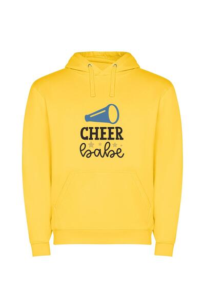 iLovePrints Cheer Babe's Adobe Masterpiece Φούτερ με κουκούλα σε χρώμα Κίτρινο
