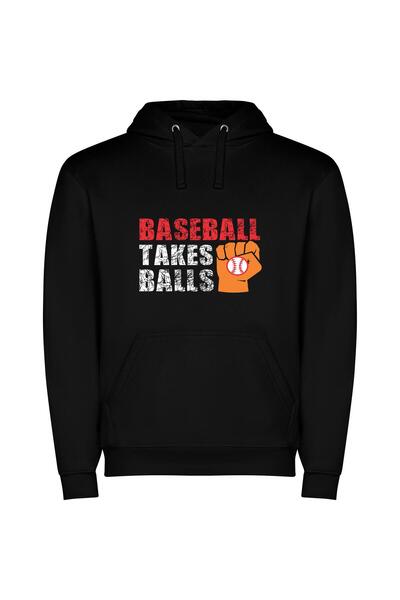 iLovePrints Powerful Sports Symbol Φούτερ με κουκούλα σε χρώμα Μαύρο