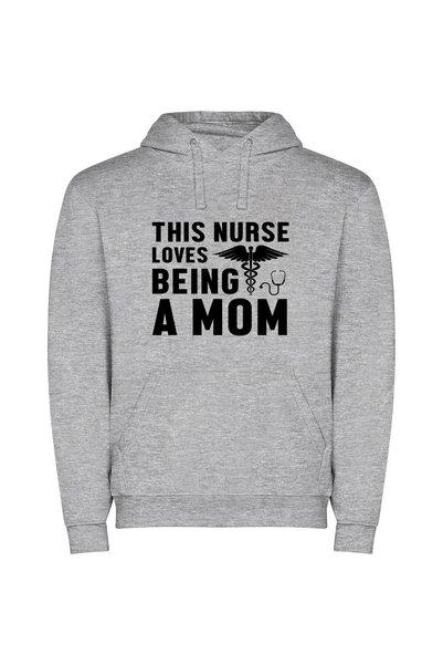 iLovePrints Nurse-Mom: Passionate Caregiver's Journey Φούτερ με κουκούλα σε χ...