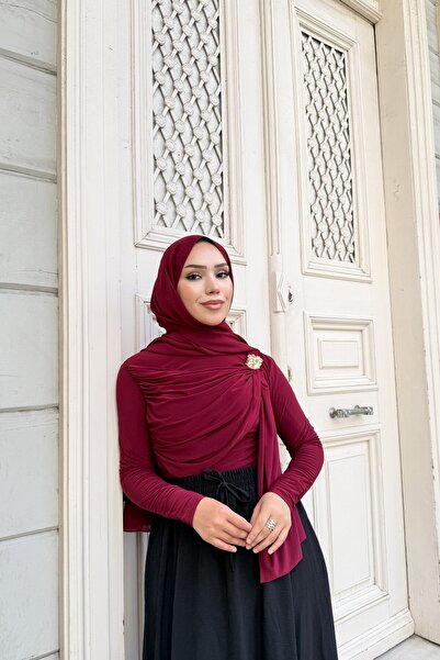 Bwest بلوزة - لون بورجوندي