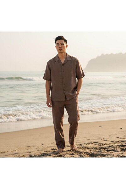 ronex Relax Fit Men's Cotton Linen Suit