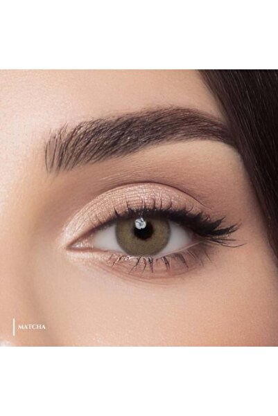 Miss عدسات يومية زخرفية بلون الماتشا
