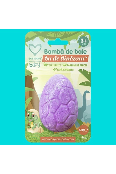 OEM Bombă de baie ou de dinozaur cu surpriză, 1 buc