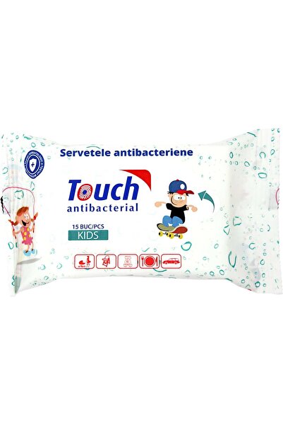 OEM Șervețele umede antibacteriene Kids, 15 buc