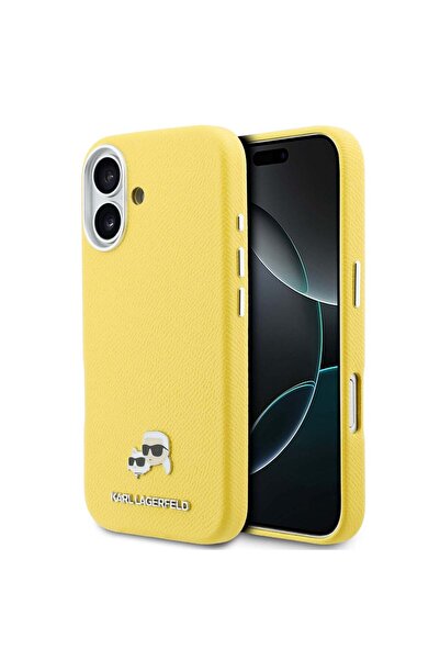 Karl Lagerfeld Husă de telefon pentru Apple iPhone 17, PU, cu suport pentru c...