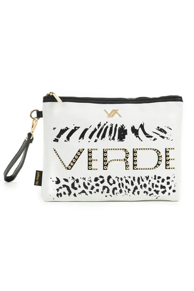 VERDE Βραδινό τσαντάκι clutch 16-6959 λευκό