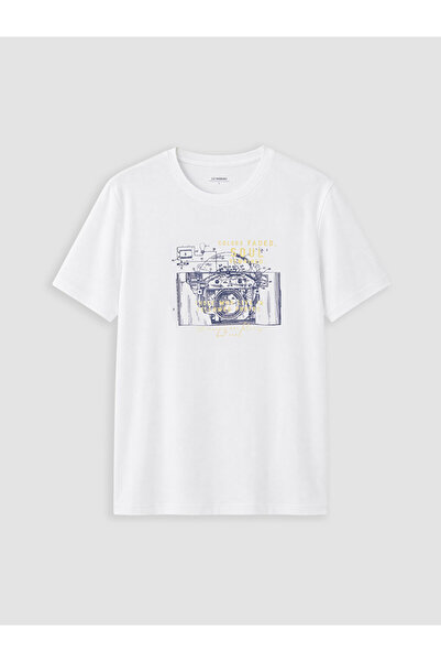 LC Waikiki Zero Roba Collar Printed Men's T-Shirt from Uzg Store for Style En...