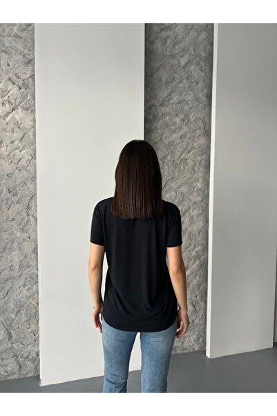 Jodtique بلوزة نسائية قطن بياقة V