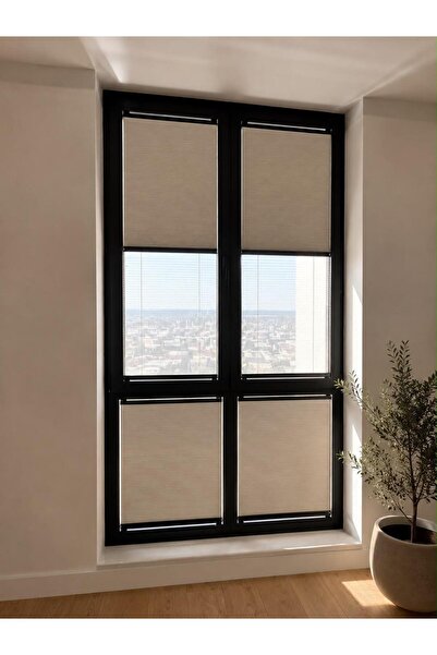 sk plised perde HONEYCOMB ( BAL PETEĞİ ) ÇİFTLİ SİSTEM GECE-GÜNDÜZ %100 KARAT...