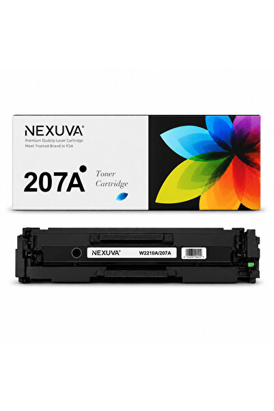 Nexuva خرطوشة حبر متوافقة 207A مع شريحة W2210A باللون الأسود لطابعات HP Color...