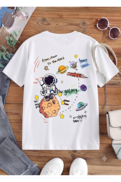 UNCİA OUTDOORS Γυναικείο/Ανδρικό unisex μπλουζάκι GALAKSY με διαστημικό θέμα,...