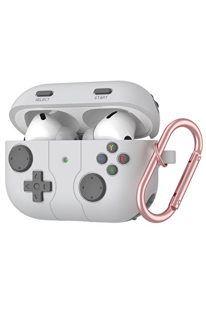 Choice9 غطاء حماية رمادي لسماعات AirPods Pro 3، تصميم ألعاب مرح، غلاف صلب مقا...