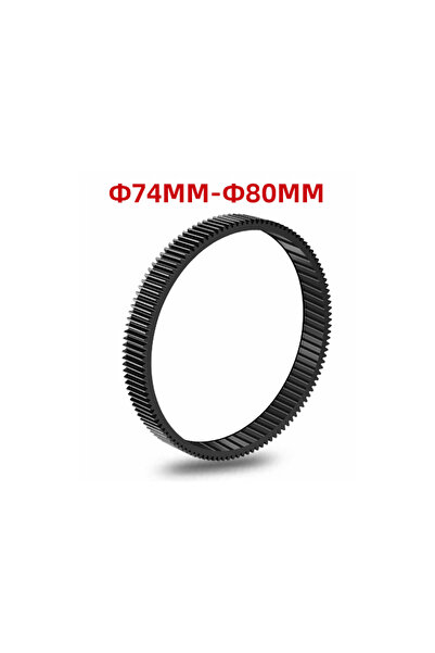 Choice4 74-80mm For CANON NIKON Camera Seamless Focus Gear Ring 360 Rotation ...
