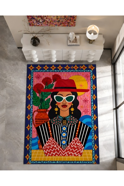 Rugs Modern Halı SDT Karışık Desenli Modern Dokuma Taban Dekoratif Halı sdtam...
